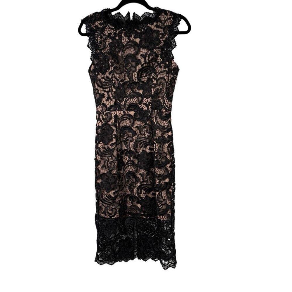 Dress the Population Cardea Black Lace‎ Dress Sz S Womens NWT